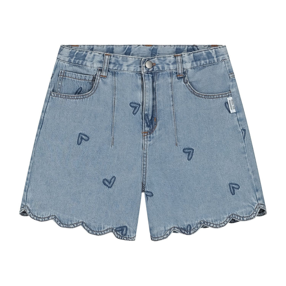 CMF DENIM HEART SHORTS