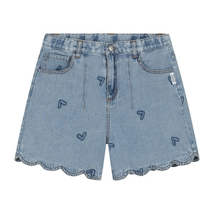 CMF DENIM HEART SHORTS