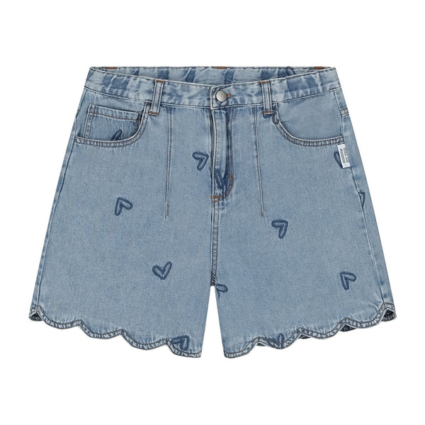 CMF DENIM HEART SHORTS