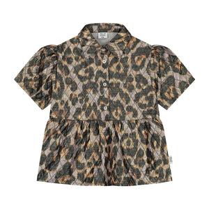 CFM LEOPARD QUILTED BLOUSE