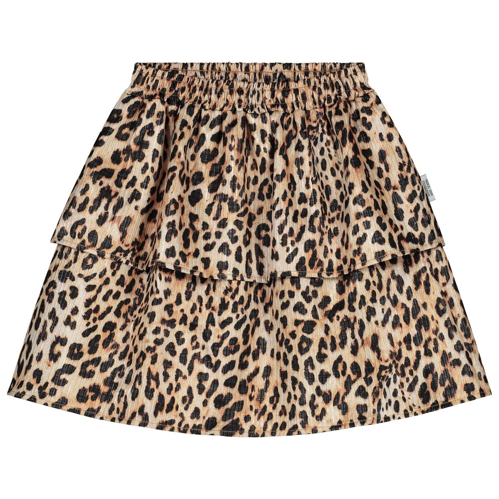 CMF LEOPARD RUFFLE SKIRT