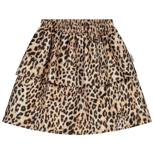 CMF LEOPARD RUFFLE SKIRT