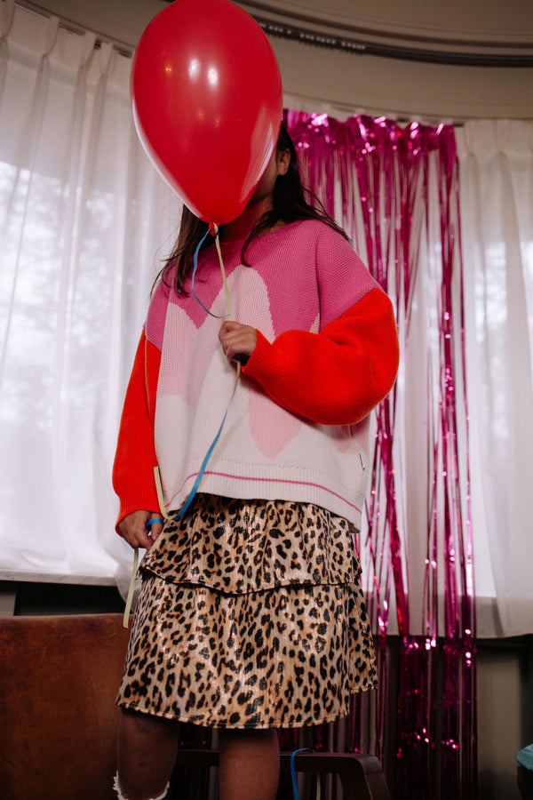 CMF LEOPARD RUFFLE SKIRT