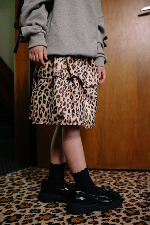 CMF LEOPARD RUFFLE SKIRT