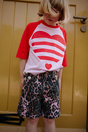 CMF STRIPED HEART CROPPED T-SHIRT