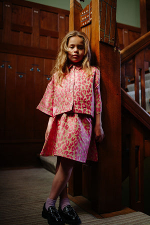 CMF PINK LEOPARD BLOUSE