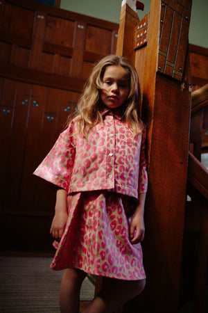 CMF PINK LEOPARD BLOUSE