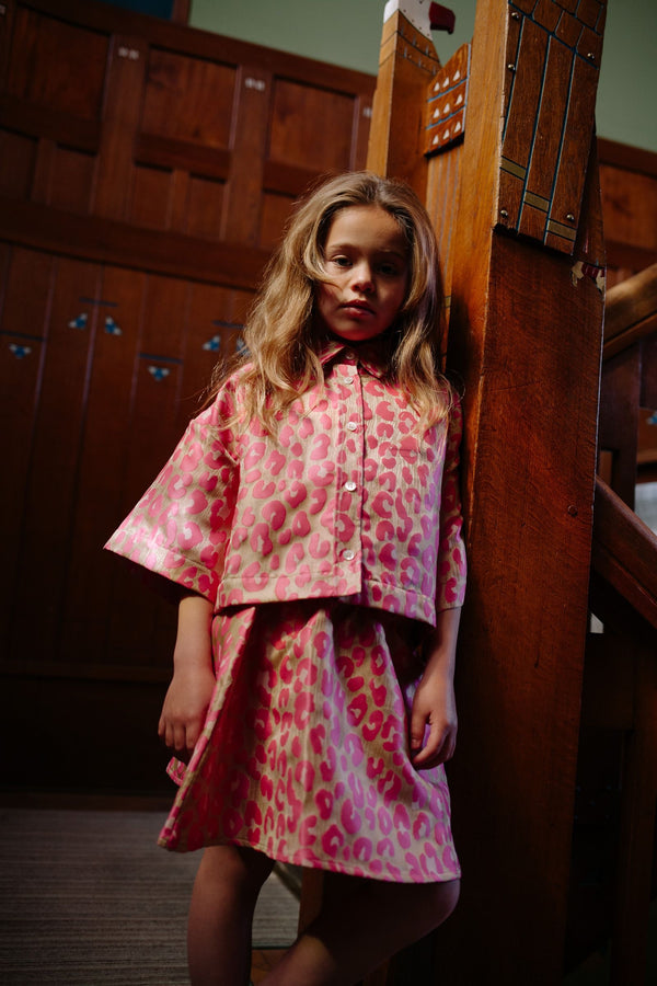 CMF PINK LEOPARD BLOUSE