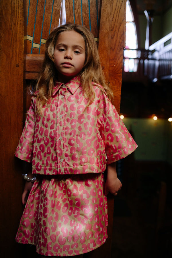 CMF PINK LEOPARD BLOUSE