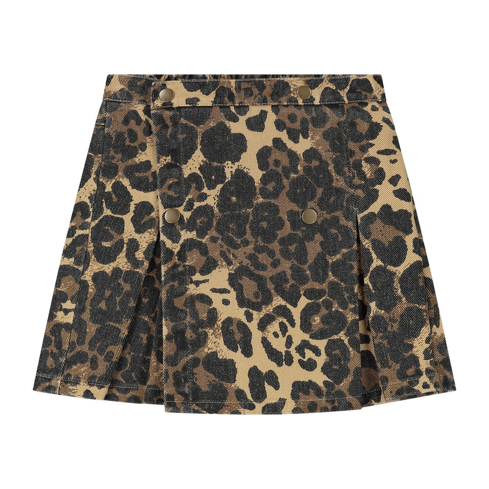 CMF LEOPARD DENIM SKORT