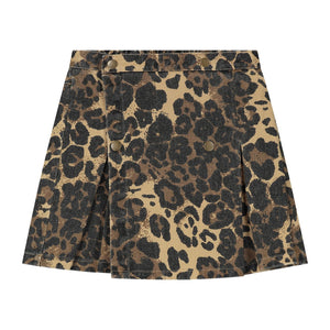 CMF LEOPARD DENIM SKORT