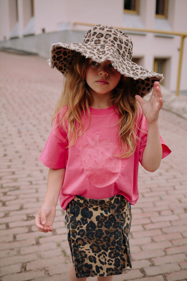 CMF LEOPARD DENIM SKORT